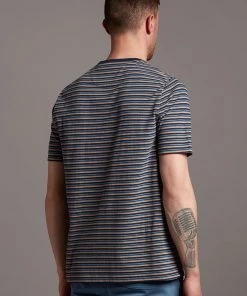 Lyle & Scott Blue Brushed Stripe T-Shirt -Lyle & Scott Outlet | Sale unnamed file 396 scaled