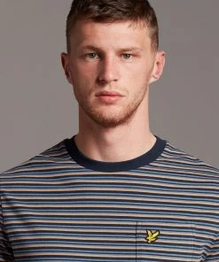 Lyle & Scott Blue Brushed Stripe T-Shirt -Lyle & Scott Outlet | Sale unnamed file 397 scaled