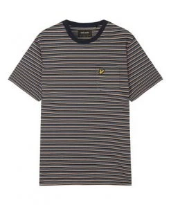 Lyle & Scott Blue Brushed Stripe T-Shirt -Lyle & Scott Outlet | Sale unnamed file 399