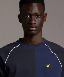 Lyle & Scott Blue Contrast Panel T-Shirt 8 Lyle & Scott Blue Contrast Panel T-Shirt -Lyle & Scott Outlet | Sale unnamed file 417 scaled