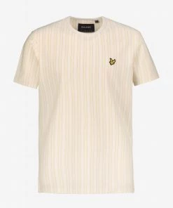 Lyle & Scott Pinstripe T-Shirt Navy Blue