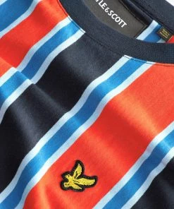 Lyle & Scott Blue Vertical Stripe T-Shirt -Lyle & Scott Outlet | Sale unnamed file 435 scaled