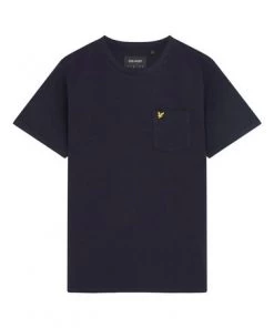 Lyle & Scott Blue Sandwash Pique T-Shirt -Lyle & Scott Outlet | Sale unnamed file 442