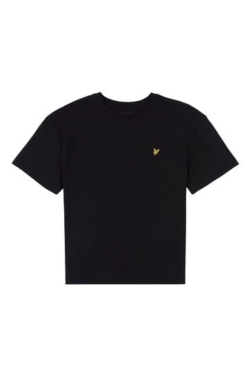 Lyle & Scott Black Oversize Boxy T-Shirt 4 Lyle & Scott Black Oversize Boxy T-Shirt - Image 4