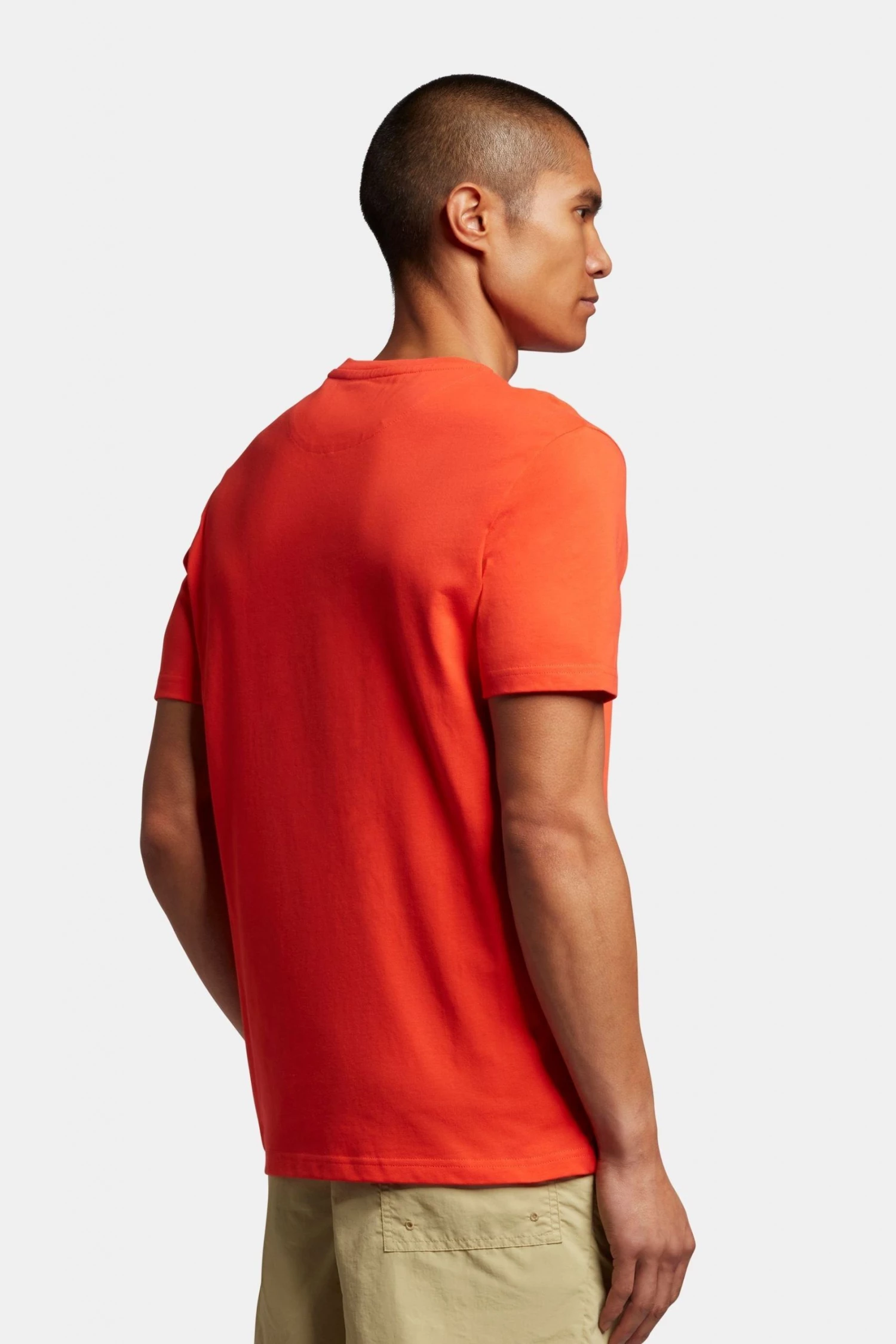 Lyle & Scott Red Plain T-Shirt 2 Lyle & Scott Red Plain T-Shirt - Image 2