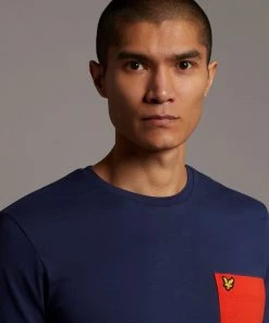 Lyle & Scott Orange Contrast Pocket T-Shirt -Lyle & Scott Outlet | Sale unnamed file 455 scaled