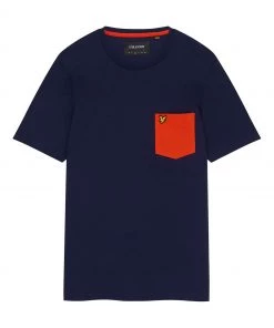 Lyle & Scott Orange Contrast Pocket T-Shirt -Lyle & Scott Outlet | Sale unnamed file 456 scaled