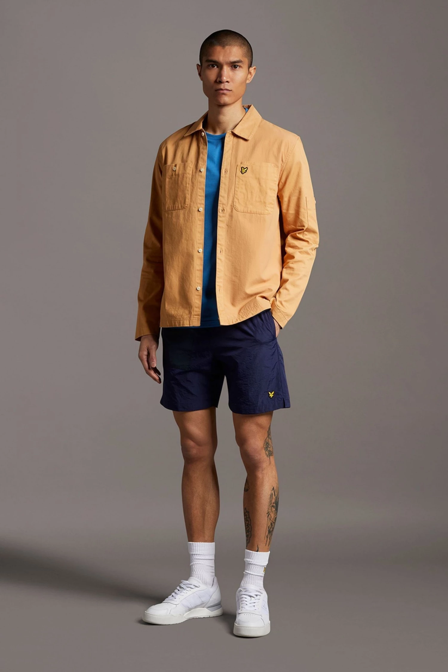 Lyle & Scott Blue Plain T-Shirt 3 Lyle & Scott Blue Plain T-Shirt - Image 3