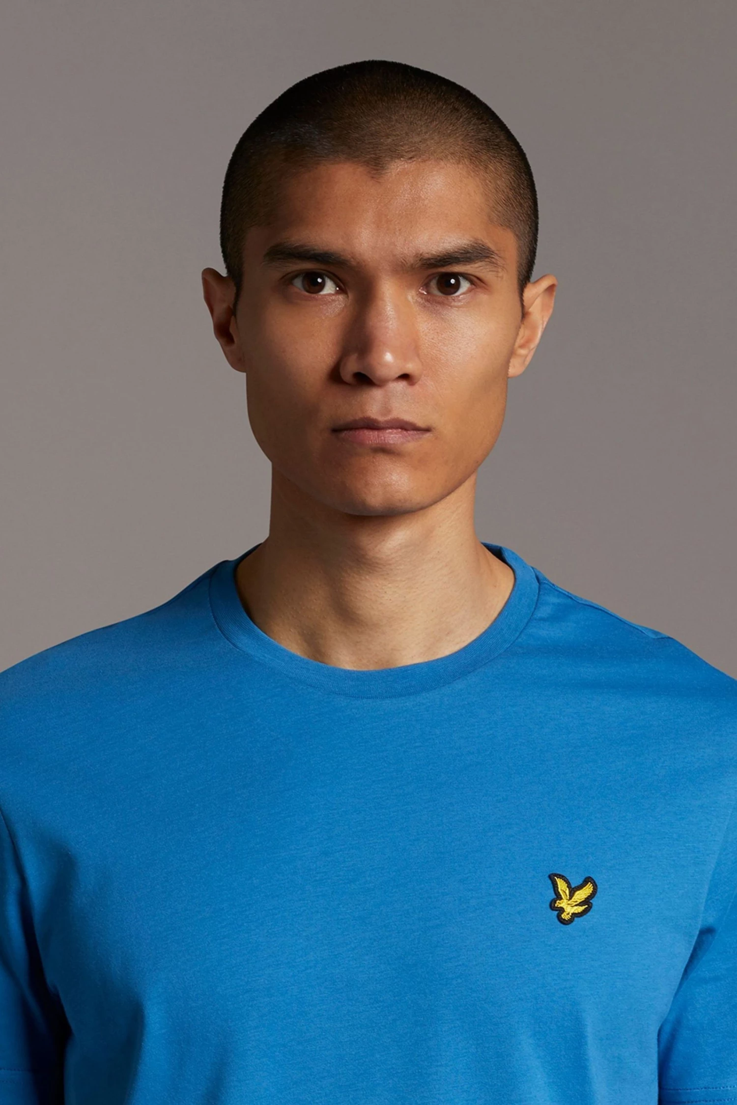 Lyle & Scott Blue Plain T-Shirt 4 Lyle & Scott Blue Plain T-Shirt - Image 4