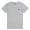 Lyle & Scott Grey Fitted Short Sleeve T-Shirt