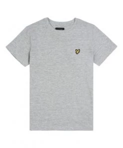 Lyle & Scott Grey Fitted Short Sleeve T-Shirt -Lyle & Scott Outlet | Sale unnamed file 466