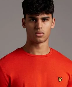 Lyle & Scott Burnt Orange Plain T-Shirt -Lyle & Scott Outlet | Sale unnamed file 470 scaled