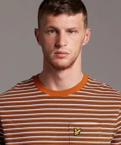 Lyle & Scott Brown Brushed Stripe T-Shirt -Lyle & Scott Outlet | Sale unnamed file 481 scaled