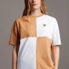 Lyle & Scott Brown Patchwork T-Shirt