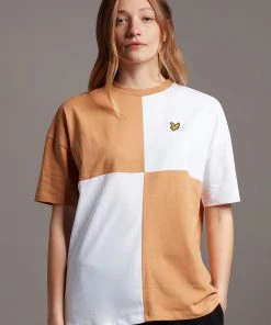 Lyle & Scott Brown Patchwork T-Shirt