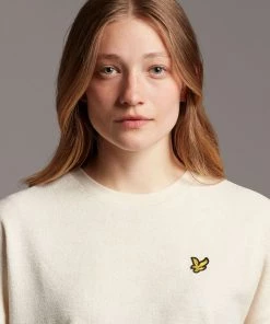 Lyle & Scott White Bouclé T-Shirt -Lyle & Scott Outlet | Sale unnamed file 501 scaled