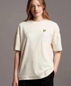 Lyle & Scott White Bouclé T-Shirt -Lyle & Scott Outlet | Sale unnamed file 502