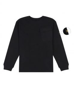 Lyle & Scott Black Pocket Long Sleeve T-Shirt
