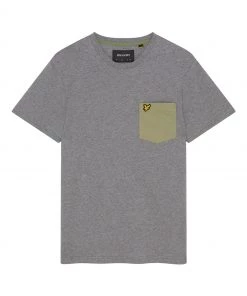 Lyle & Scott Grey Contrast Pocket T-Shirt -Lyle & Scott Outlet | Sale unnamed file 533 scaled