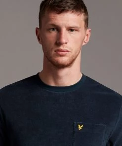Lyle & Scott Blue Bouclé T-Shirt -Lyle & Scott Outlet | Sale unnamed file 538 scaled