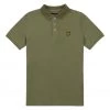 Lyle & Scott Green Striped Collar Polo Shirt