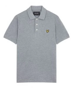 Lyle & Scott Organic Classic Polo Shirt Charcoal Marl -Lyle & Scott Outlet | Sale unnamed file 596