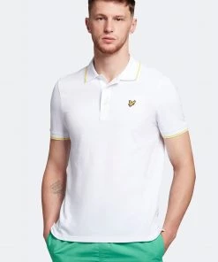 Lyle & Scott Tipped Polo Shirt Burgundy Red