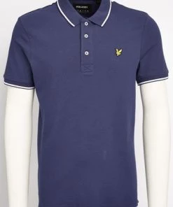Lyle & Scott Tipped Polo Shirt Burgundy Red -Lyle & Scott Outlet | Sale unnamed file 633