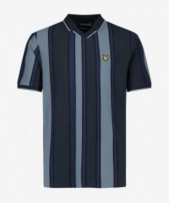 Lyle & Scott Vertical Stripe Football Polo Shirt