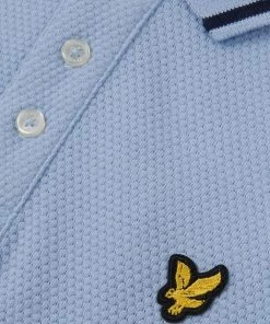 Lyle & Scott Blue Tipped Polo Shirt -Lyle & Scott Outlet | Sale unnamed file 642 scaled