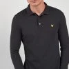 Lyle & Scott Long Sleeve Polo Shirt Navy
