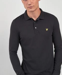 Lyle & Scott Long Sleeve Polo Shirt Navy