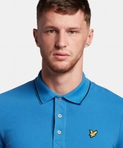 Lyle & Scott Blue Ls Tipped Polo Shirt -Lyle & Scott Outlet | Sale unnamed file 696 scaled