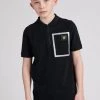 Lyle & Scott Black Heat Sealed Pocket Polo Shirt