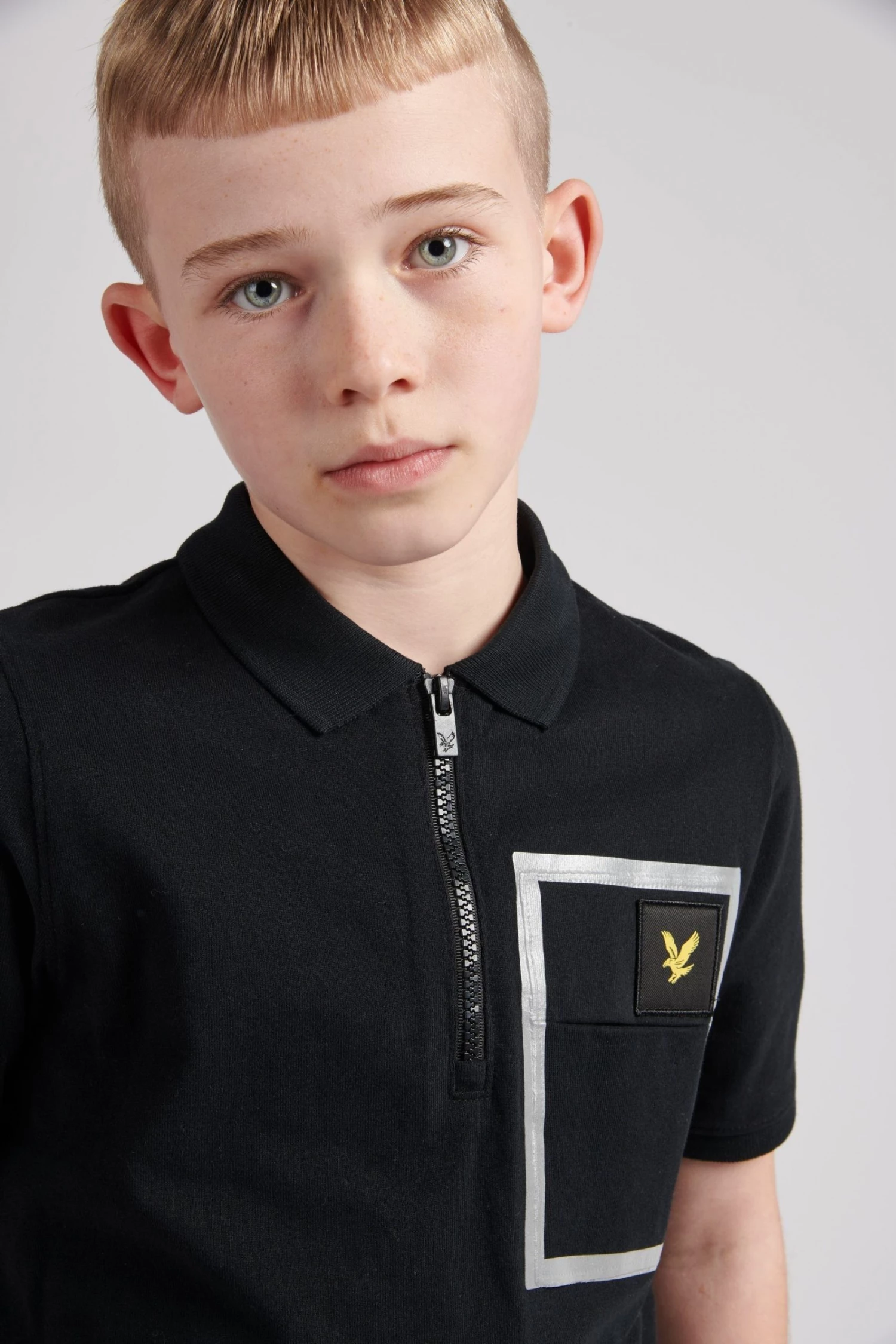 Lyle & Scott Black Heat Sealed Pocket Polo Shirt 3 Lyle & Scott Black Heat Sealed Pocket Polo Shirt - Image 3