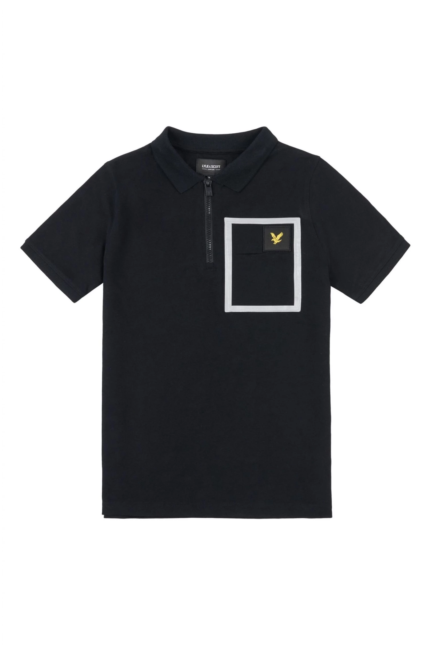 Lyle & Scott Black Heat Sealed Pocket Polo Shirt 4 Lyle & Scott Black Heat Sealed Pocket Polo Shirt - Image 4