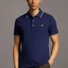 Lyle & Scott Plus Size Tipped Polo Shirt Navy