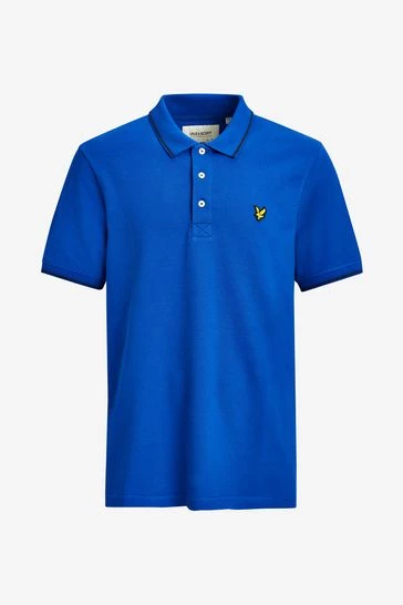Lyle & Scott Plus Size Tipped Polo Shirt Navy 7 Lyle & Scott Plus Size Tipped Polo Shirt Navy - Image 7