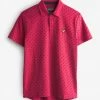 Lyle & Scott Golf Polka Dot Polo Shirt Red