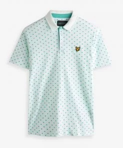 Lyle & Scott Golf Polka Dot Polo Shirt Red -Lyle & Scott Outlet | Sale unnamed file 717