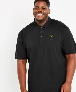 Lyle & Scott Plus Size Polo Shirt Black