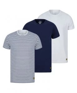 Lyle & Scott Blue Chase Loungewear T-Shirts 3 Pack -Lyle & Scott Outlet | Sale unnamed file 72