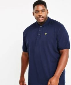 Lyle & Scott Plus Size Polo Shirt Black -Lyle & Scott Outlet | Sale unnamed file 723