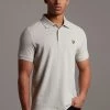 Lyle & Scott Light Grey Marl Plain Polo Shirt