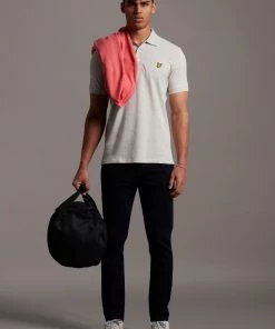 Lyle & Scott Light Grey Marl Plain Polo Shirt 8 Lyle & Scott Light Grey Marl Plain Polo Shirt -Lyle & Scott Outlet | Sale unnamed file 730 scaled