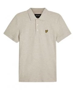 Lyle & Scott Light Grey Marl Plain Polo Shirt 11 Lyle & Scott Light Grey Marl Plain Polo Shirt -Lyle & Scott Outlet | Sale unnamed file 733