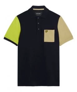 Lyle & Scott Blue Contrast Polo Shirt -Lyle & Scott Outlet | Sale unnamed file 741