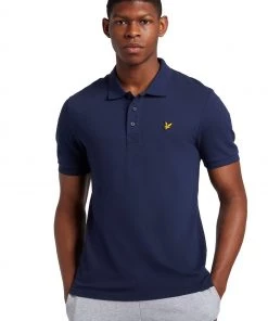 Lyle & Scott Blue Plain Polo Shirt