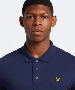 Lyle & Scott Blue Plain Polo Shirt -Lyle & Scott Outlet | Sale unnamed file 745 scaled