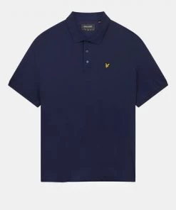 Lyle & Scott Blue Plain Polo Shirt -Lyle & Scott Outlet | Sale unnamed file 747